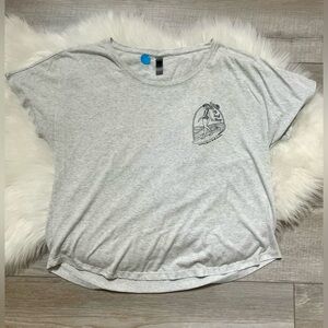 NEXT LEVEL | Women's Slightly Cropped ‘CB Surf Shop’ Carolina Beach Tee (XL)